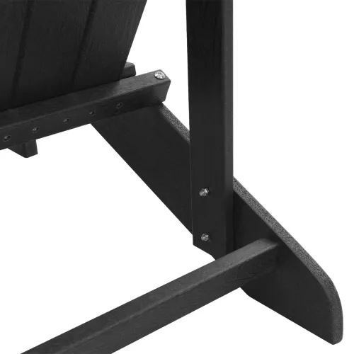 Adirondack stolica Crna HDPE - Crna bez oslonca za noge Cijena