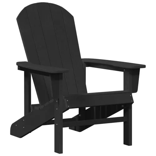 Adirondack stolica Crna HDPE - Crna bez oslonca za noge Cijena