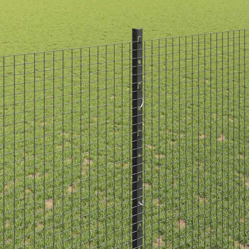 Zatvorena žičana ograda s postovima 25 x 1,5 m Siva Mreža - Siva 25 x 1,5 m ograde (mreža 1,6 x 1,6 cm) Cijena