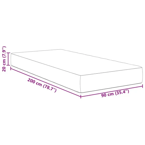 Madrac s madracem Plava 90 x 200 cm tkanina - Plava 90 x 200 cm Cijena