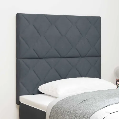 Uzglavlje Tamno siva 90 cm Baršun - Tamno siva 90 cm Visoki uzglavlje Cijena