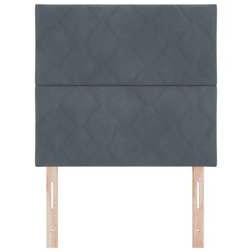 Uzglavlje Tamno siva 90 cm Baršun - Tamno siva 90 cm Visoki uzglavlje Cijena