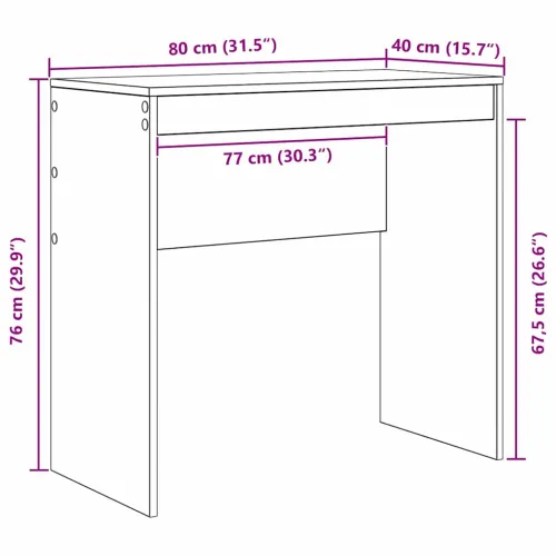 Stol Dimljeni hrast 80 x 40 x 76 cm - Dimljeni hrast 80 x 40 x 76 cm Cijena