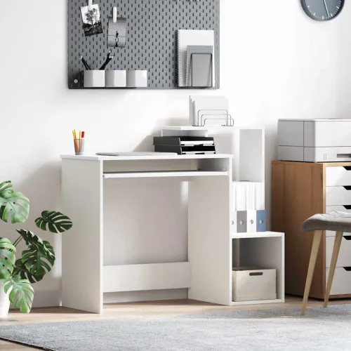Stol Bijelo 106 x 41 x 88.5 cm Konstruirano drvo - Bijelo Cijena