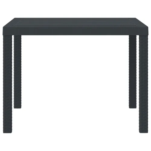 Stol za vrt Antracit 100 x 100 x 73 cm poliratan - Antracit 1 m Cijena