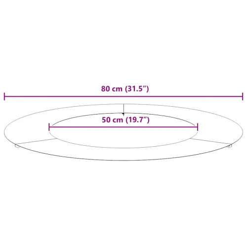 pogodno za ravne drvene prstenove 5 kom. Bijelo Ø50/80 cm Čelik - 80 cm Bijelo 5 Cijena
