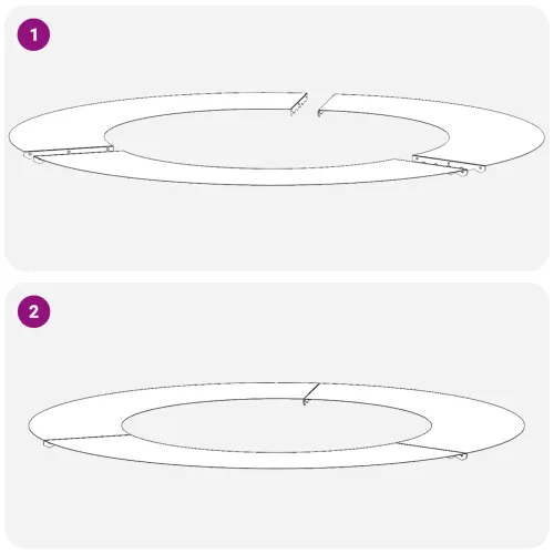 pogodno za ravne drvene prstenove 5 kom. Rđa Ø50/80 cm - 80 cm Čelik COR-TEN 5 Cijena