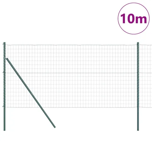 Euro Ograđivanje Ukop 10 x 1,2 m Čelik premazan PVC-om Zelena - 10 x 1,2 m (mrežica 50 x 75 mm) Zelena Fiksacija na tlo Cijena