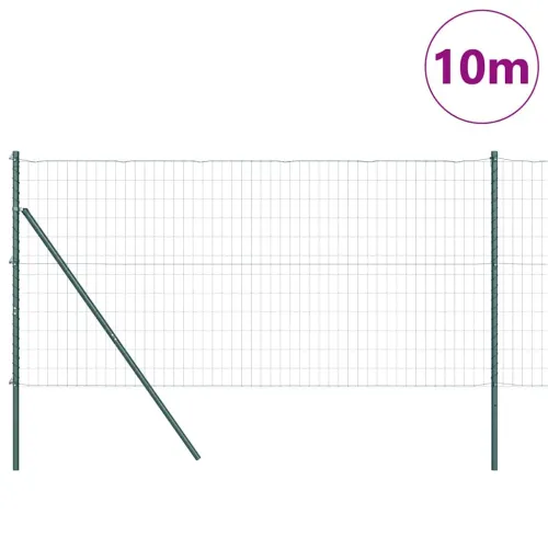 Euro Ograđivanje Ukop 10 x 1,2 m Čelik premazan PVC-om Zelena - 10 x 1,2 m (50 x 100 mm mreža) Zelena Fiksacija na tlo Cijena
