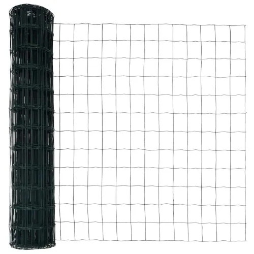 Euro Ograđivanje Ukop 10 x 1,2 m Čelik premazan PVC-om Zelena - 10 x 1,2 m (75 x 100 mm mreža) Zelena Fiksacija na tlo Cijena