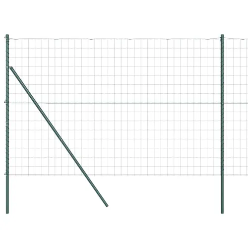 Euro Ograđivanje Ukop 10 x 1,6 m Čelik premazan PVC-om Zelena - 10 x 1,6 m (75 x 100 mm mreža) Zelena Fiksacija na tlo Cijena