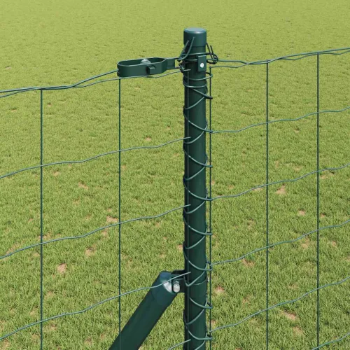 Euro Ograđivanje Ukop 10 x 1,6 m Čelik premazan PVC-om Zelena - 10 x 1,6 m (mreza 100 x 100 mm) Zelena Fiksacija na tlo Cijena