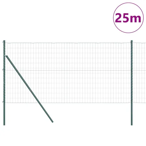 Euro Ograđivanje Ukop 25 x 1,2 m Čelik premazan PVC-om Zelena - 25 x 1,2 m (50 x 100 mm mreža) Zelena Fiksacija na tlo Cijena