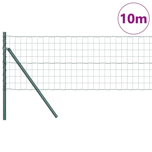 Euro Ograđivanje Ukop 10 x 0,6 m Čelik premazan PVC-om Zelena - 10 x 0.6 m (76 x 64 mm mreža) Zelena Fiksacija na tlo Cijena