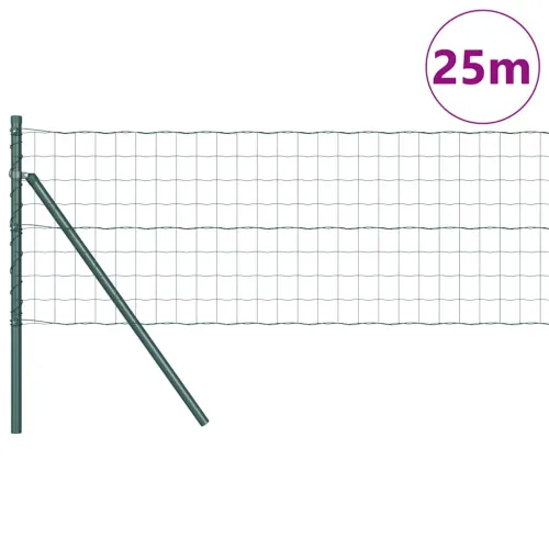 Euro Ograđivanje Ukop 25 x 0,6 m Čelik premazan PVC-om Zelena - 25 x 0.6 m (76 x 64 mm mreža) Zelena Fiksacija na tlo Cijena