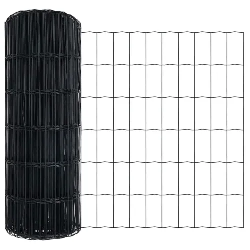 Euro Ograđivanje Ukop 10 x 0,4 m Čelik premazan PVC-om Siva - 10 x 0,4 m (50 x 100 mm mreža) Siva Fiksacija na tlo Cijena