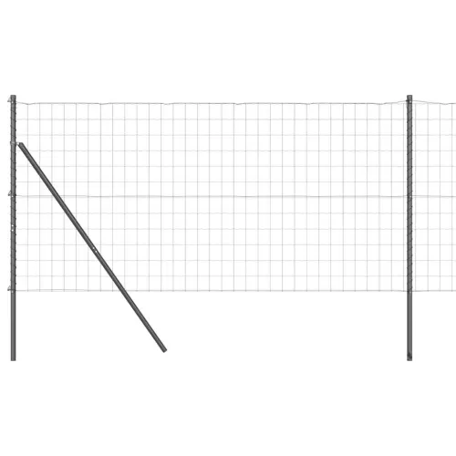 Euro Ograđivanje Ukop 10 x 1,2 m Čelik premazan PVC-om Siva - 10 x 1,2 m (75 x 100 mm mreža) Siva Fiksacija na tlo Cijena