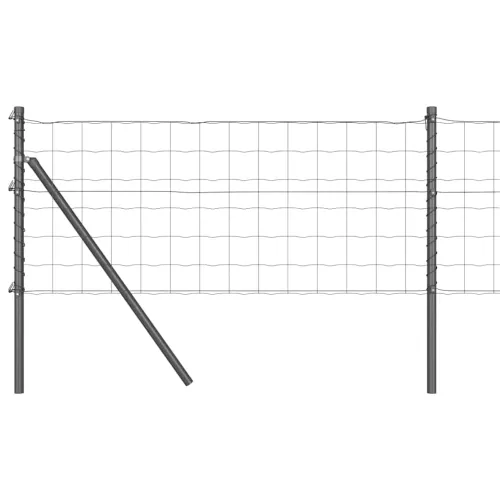 Euro Ograđivanje Ukop 10 x 0,6 m Čelik premazan PVC-om Siva - 10 x 0,6 m (mreža 100 x 100 mm) Siva Fiksacija na tlo Cijena