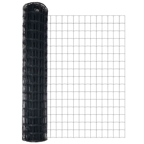 Euro Ograđivanje Ukop 10 x 1,2 m Čelik premazan PVC-om Siva - 10 x 1,2 m (77 x 64 mm mreža) Siva Fiksacija na tlo Cijena