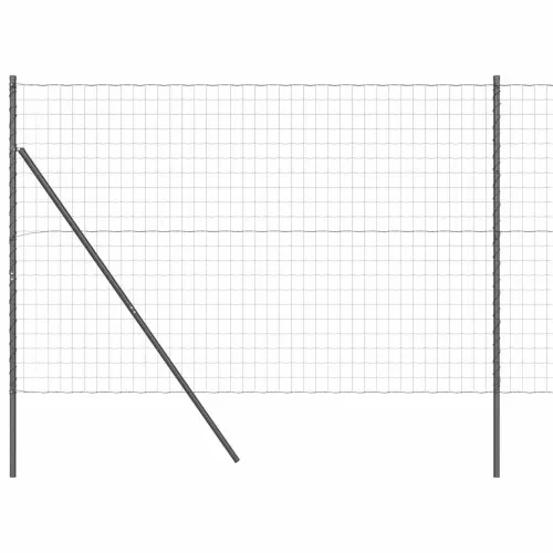 Euro Ograđivanje Ukop 10 x 1,6 m Čelik premazan PVC-om Siva - 10 x 1.6 m (76 x 64 mm mreža) Siva Fiksacija na tlo Cijena