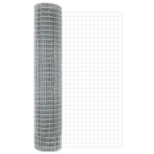 Vanjska Euro ograda za fiksiranje u tlo 10 x 1,6 m Srebrna - 10 x 1,6 m (mreža 50 x 50 mm) Pocinčani čelik Fiksacija na tlo Cijena