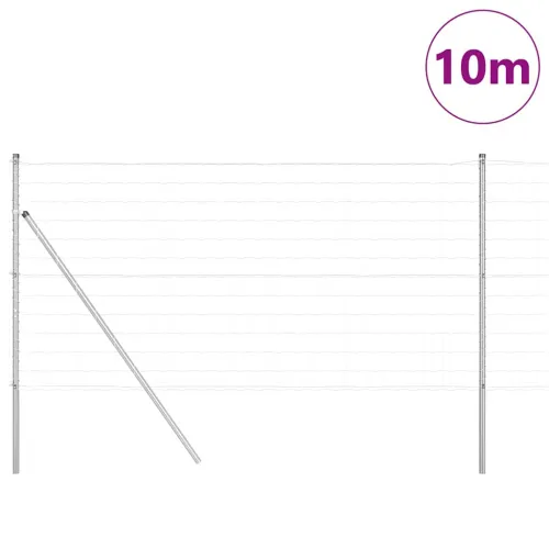 Euro Ograđivanje Ukop 10 x 1,2 m Pocinčani čelik Srebrna Mreža - 10 x 1,2 m (mreža 100 x 100 mm) Pocinčani čelik Fiksacija na tl Cijena