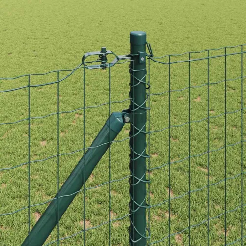 Euro ograda s špicama 10 x 1 m Čelik premazan PVC-om Zelena - 10 x 1 m (mreža 50 x 75 mm) Zelena Vijak sidro fiksacija Cijena