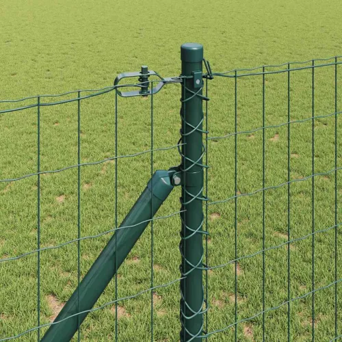Euro ograda s špicama 10 x 1,2 m Čelik premazan PVC-om Zelena - 10 x 1,2 m (50 x 100 mm mreža) Zelena Vijak sidro fiksacija Cijena