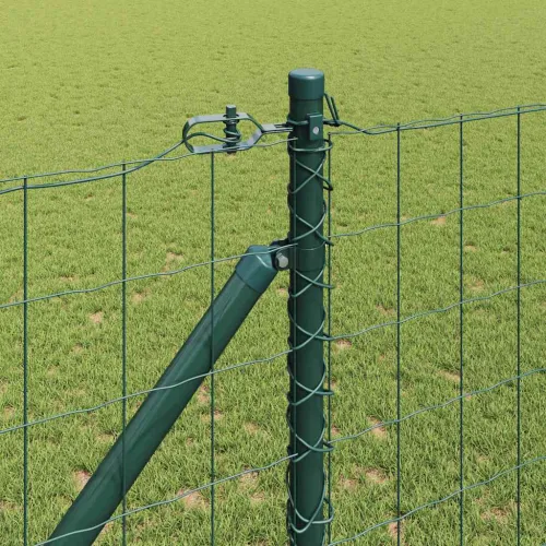 Euro ograda s špicama 10 x 1,2 m Čelik premazan PVC-om Zelena - 10 x 1,2 m (75 x 100 mm mreža) Zelena Vijak sidro fiksacija Cijena