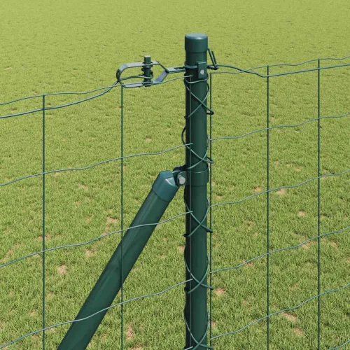 Euro ograda s špicama 10 x 1,6 m Čelik premazan PVC-om Zelena - 10 x 1,6 m (mreza 100 x 100 mm) Zelena Vijak sidro fiksacija Cijena