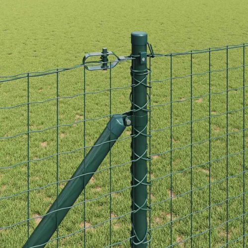 Euro ograda s špicama 25 x 1,2 m Čelik premazan PVC-om Zelena - 25 x 1,2 m (mreža 50 x 50 mm) Zelena Vijak sidro fiksacija Cijena