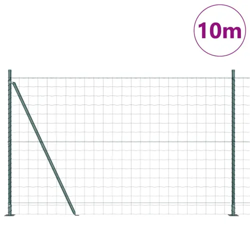 Euro Ograđivanje s Betonskom Bazom 10 x 1,6 m Zelena Mreža - 10 x 1,6 m (mreza 100 x 100 mm) Zelena Betonska baza fiksacija Cijena