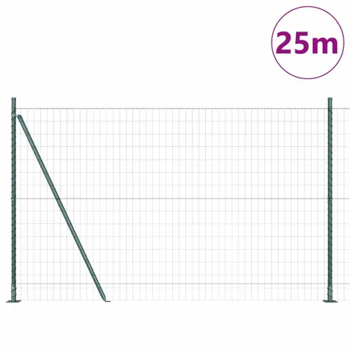 Euro Ograđivanje s Betonskom Bazom 25 x 1,2 m Zelena Mreža - 25 x 1,2 m (50 x 100 mm mreža) Zelena Betonska baza fiksacija Cijena