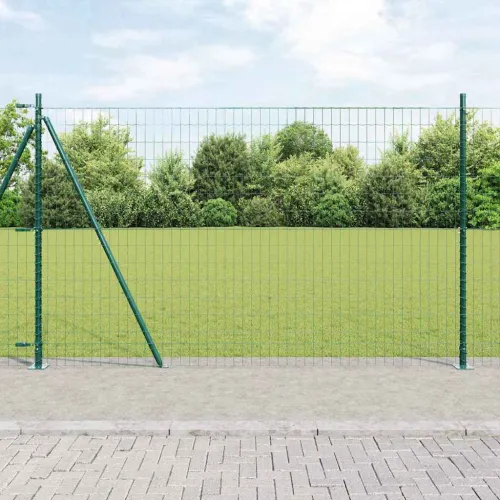 Euro Ograđivanje s Betonskom Bazom 25 x 1,2 m Zelena Mreža - 25 x 1,2 m (50 x 100 mm mreža) Zelena Betonska baza fiksacija Cijena