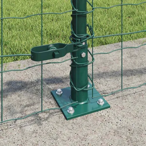 Euro Ograđivanje s Betonskom Bazom 25 x 0,4 m Zelena Mreža - 25 x 0,4 m (mreža 75 x 100 mm) Zelena Betonska baza fiksacija Cijena