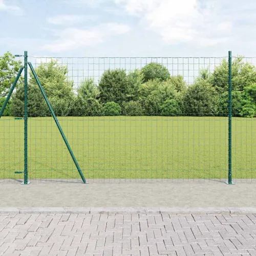 Euro Ograđivanje s Betonskom Bazom 10 x 1,6 m Zelena Mreža - 10 x 1,6 m (76,2 x 63,5 mm mreža) Zelena Betonska baza fiksacija Cijena