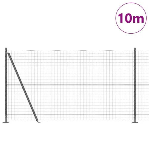 Euro Ograđivanje s Betonskom Bazom 10 x 1,2 m Siva Mreža - 10 x 1,2 m (mreža 50 x 50 mm) Siva Betonska baza fiksacija Cijena