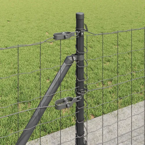 Euro Ograđivanje s Betonskom Bazom 10 x 0,6 m Siva Mreža - 10 x 0,6 m (mreža 75 x 100 mm) Siva Betonska baza fiksacija Cijena