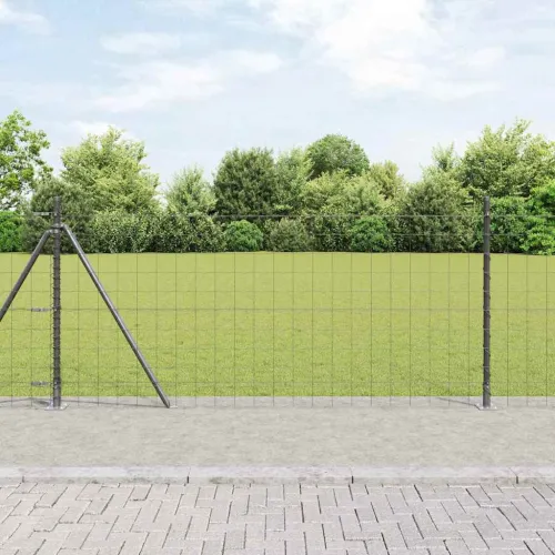 Euro Ograđivanje s Betonskom Bazom 10 x 0,8 m Siva Mreža - 10 x 0,8 m (mreža 100 x 100 mm) Siva Betonska baza fiksacija Cijena