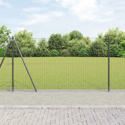 Euro Ograđivanje s Betonskom Bazom 25 x 1,2 m Siva Mreža - 25 x 1,2 m (mreža 50 x 50 mm) Siva Betonska baza fiksacija Cijena
