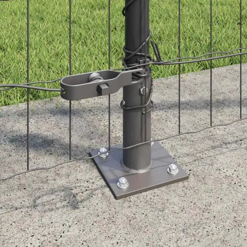Euro Ograđivanje s Betonskom Bazom 25 x 1,2 m Siva Mreža - 25 x 1,2 m (50 x 100 mm mreža) Siva Betonska baza fiksacija Cijena