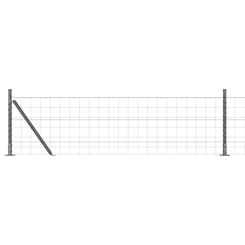 Euro Ograđivanje s Betonskom Bazom 25 x 0,4 m Siva Mreža - 25 x 0,4 m (mreža 100 x 100 mm) Siva Betonska baza fiksacija Cijena
