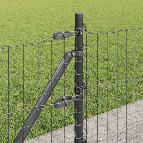 Euro Ograđivanje s Betonskom Bazom 50 x 0,4 m Siva Mreža - 50 x 0,4 m (mreža 50 x 50 mm) Siva Betonska baza fiksacija Cijena