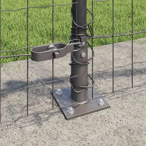 Euro Ograđivanje s Betonskom Bazom 50 x 0,6 m Siva Mreža - 50 x 0,6 m (mreža 50 x 75 mm) Siva Betonska baza fiksacija Cijena