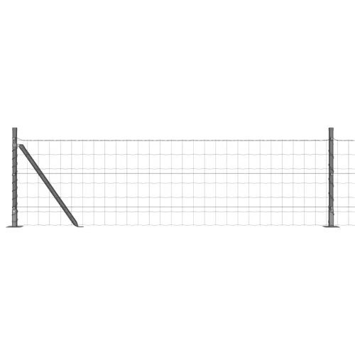 Euro Ograđivanje s Betonskom Bazom 50 x 0,4 m Siva Mreža - 50 x 0,4 m (mreža 75 x 100 mm) Siva Betonska baza fiksacija Cijena