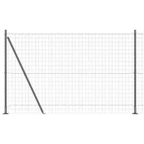Euro Ograđivanje s Betonskom Bazom 10 x 1,6 m Siva Mreža - 10 x 1.6 m (76 x 64 mm mreža) Siva Betonska baza fiksacija Cijena