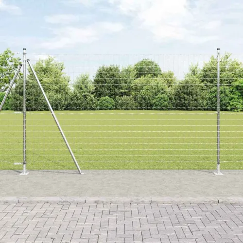 Euro Ograđivanje s Betonskom Bazom 10 x 1,4 m Pocinčani čelik - 10 x 1,4 m (76 x 64 mm mreža) Pocinčani čelik Betonska baza fiks Cijena