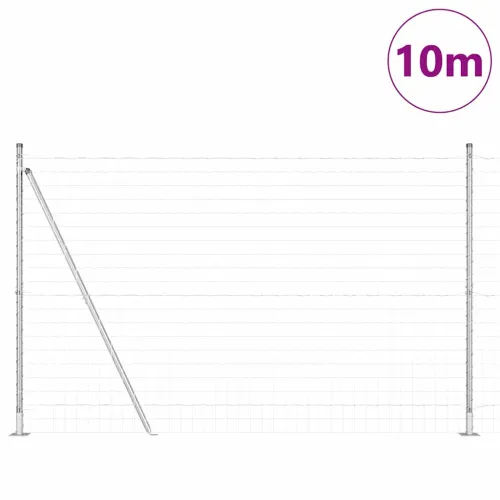 Euro Ograđivanje s Betonskom Bazom 10 x 1,4 m Pocinčani čelik - 10 x 1,4 m (76 x 64 mm mreža) Pocinčani čelik Betonska baza fiks Cijena