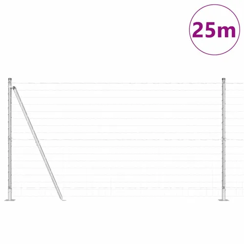 Euro Ograđivanje s Betonskom Bazom 25 x 1,2 m Pocinčani čelik - 25 x 1.2 m (76 x 64 mm mreža) Pocinčani čelik Betonska baza fiks Cijena
