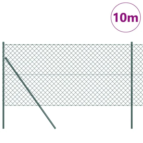 Lančana Ograja za Fiksiranje na Teren 10 x 1,2 m Zelena Mreža - 10 x 1,2 m (60 x 60 mm mrežica) Zelena Fiksacija na tlo Cijena